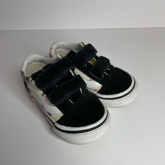 Vans baby old Skool Velcro sneakers size 4 - Picture 2 of 5
